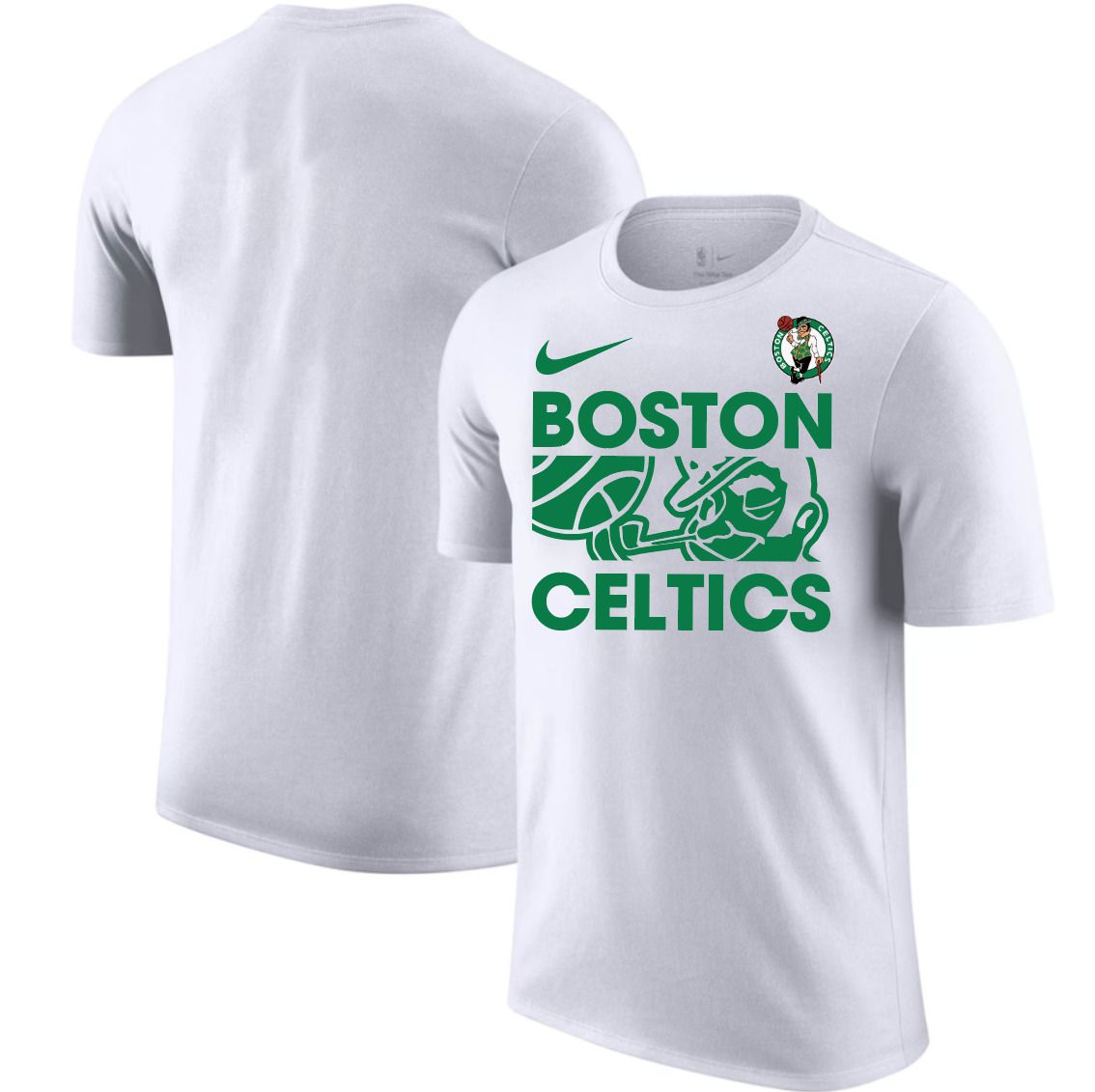 Men 2025 NBA Boston Celtics White Nike T shirts style 1